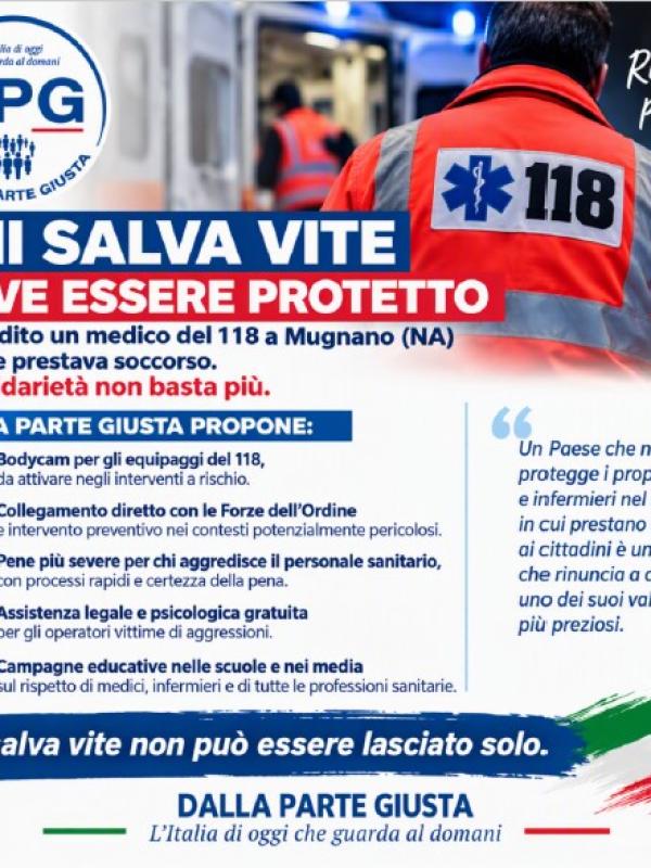 Chi salva vite non può rischiare la propria